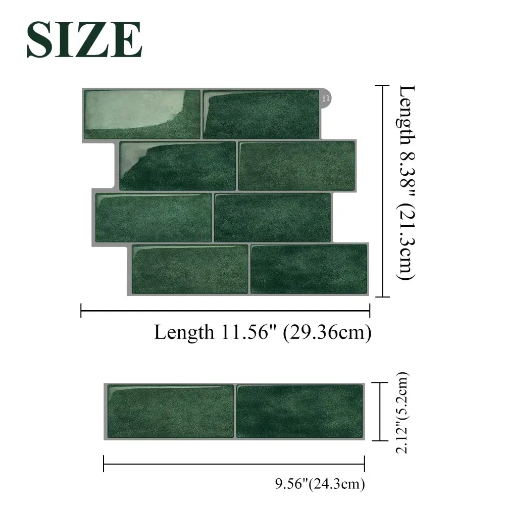 1pcs New Self-adhesive 3D Wall Tile PVC Waterproof Wall Sticker DIY Multifunction Peel and Stick Wallpaper Home Decor