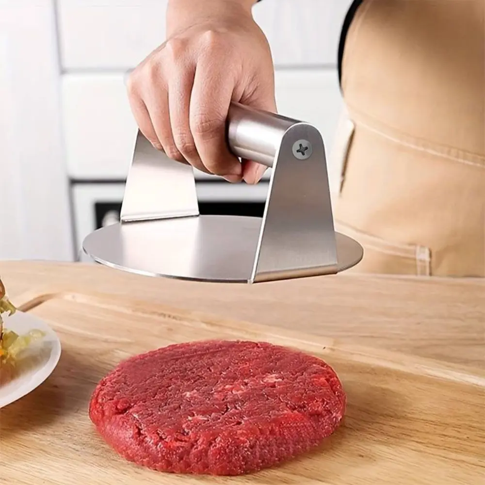Steak Burger Stainless Steel Smash Burger Press No Rust Round Stainless Steel Grill Press Burger Smasher Griddle Use