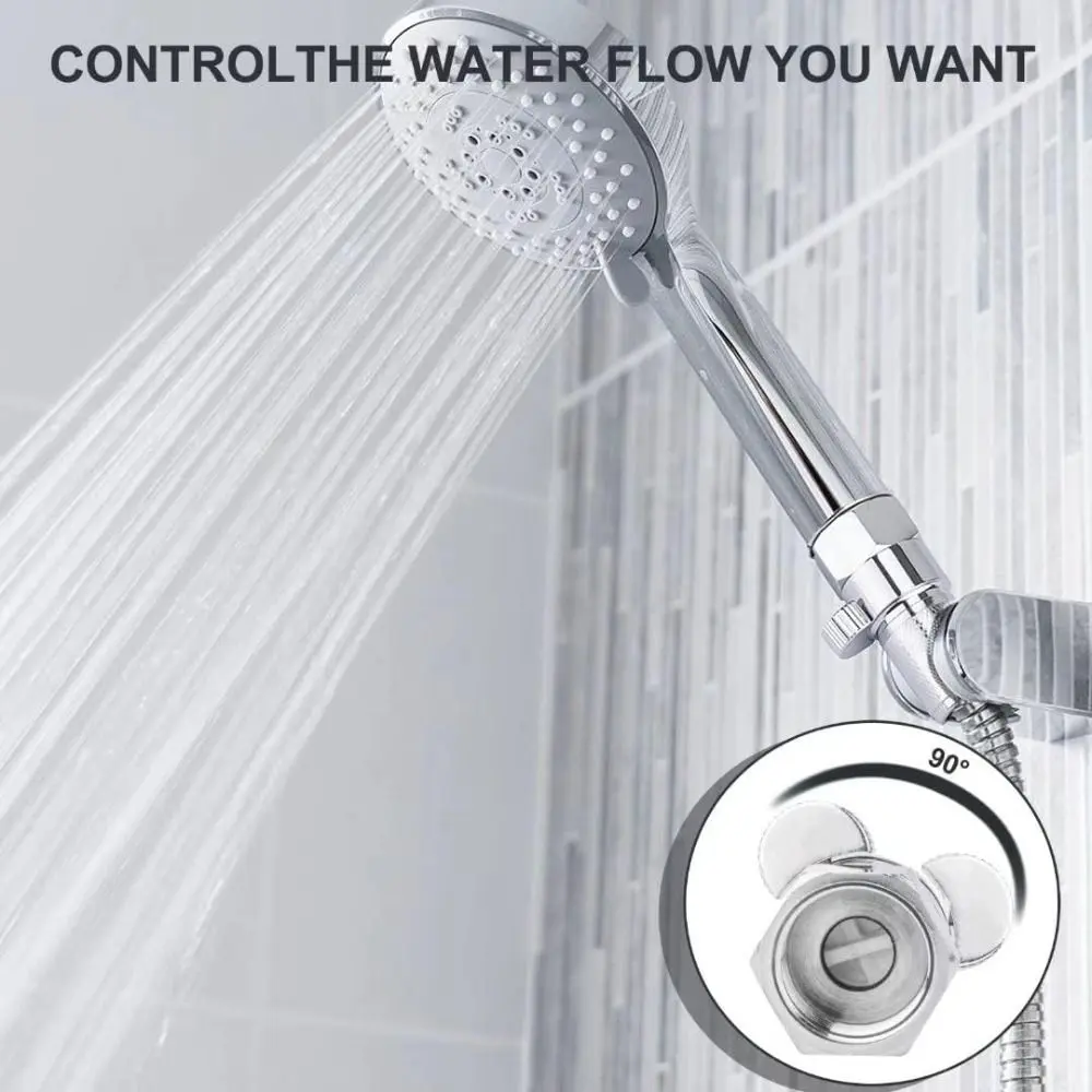 New Brass Shower Flow Control Valve Female Male G1/2 Shower Head Shut Off Valve Quick-opening Diverter Valve Bidet Sprayer