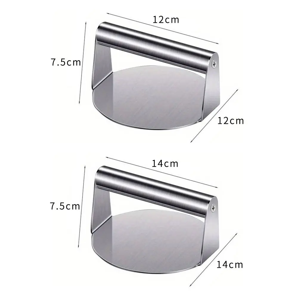 Steak Burger Stainless Steel Smash Burger Press No Rust Round Stainless Steel Grill Press Burger Smasher Griddle Use