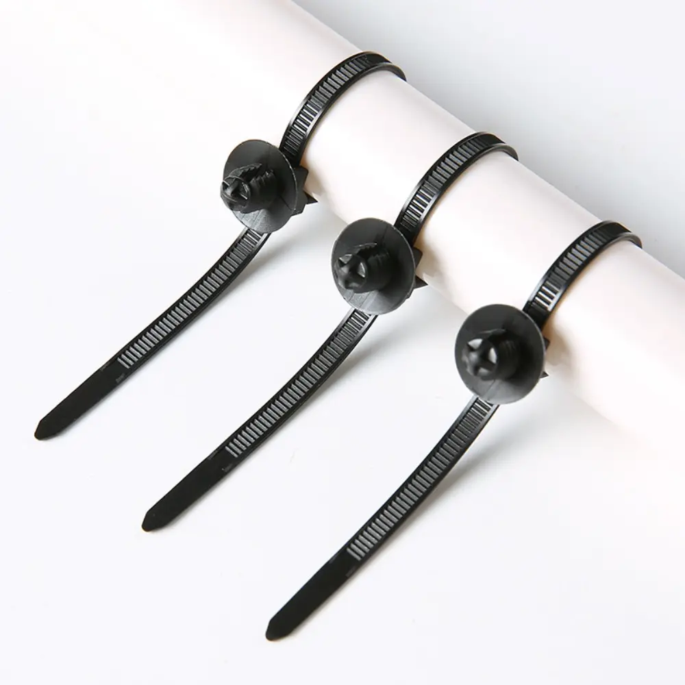 20pcs Self Locking Nylon Cable Ties Fastening Zip Cable Ties Portable Thread Car Nylon Ties Multifunctional Wrap Cable