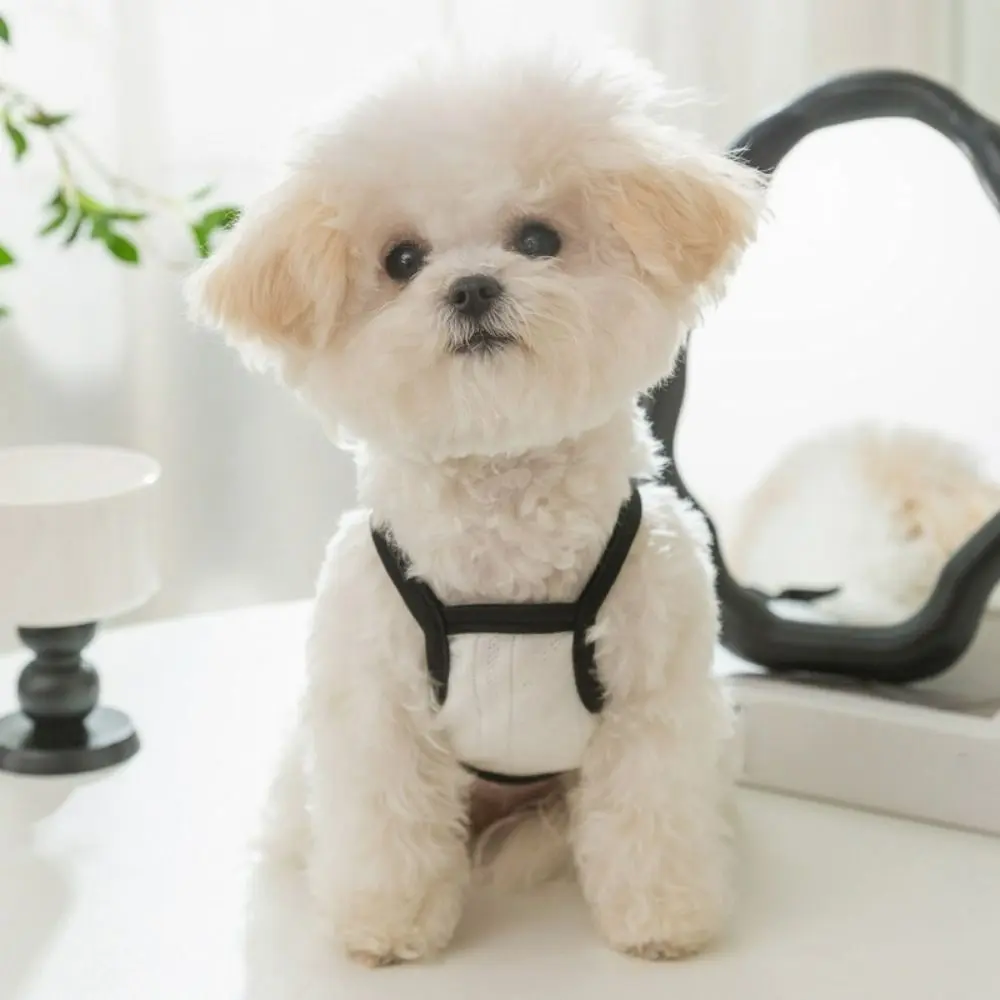 Casual Polyester Bowknot Dog Vest White XS~L Pet Cat Sling T-Shirts Breathable Comfortable Summer Thin Puppy Clothes Chihuahua