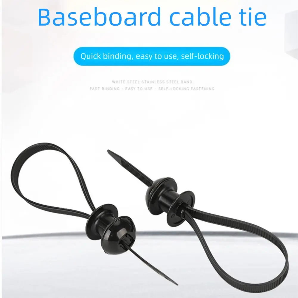Multipurpose Nylon Universal Cable Tie Buckle Self-Locking Nylon Buckle Airplane Head Tie Cable Tie Retainer