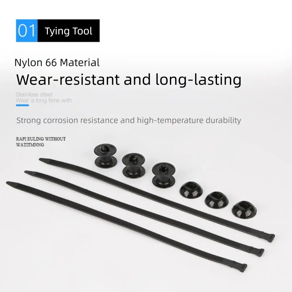 Multipurpose Nylon Universal Cable Tie Buckle Self-Locking Nylon Buckle Airplane Head Tie Cable Tie Retainer