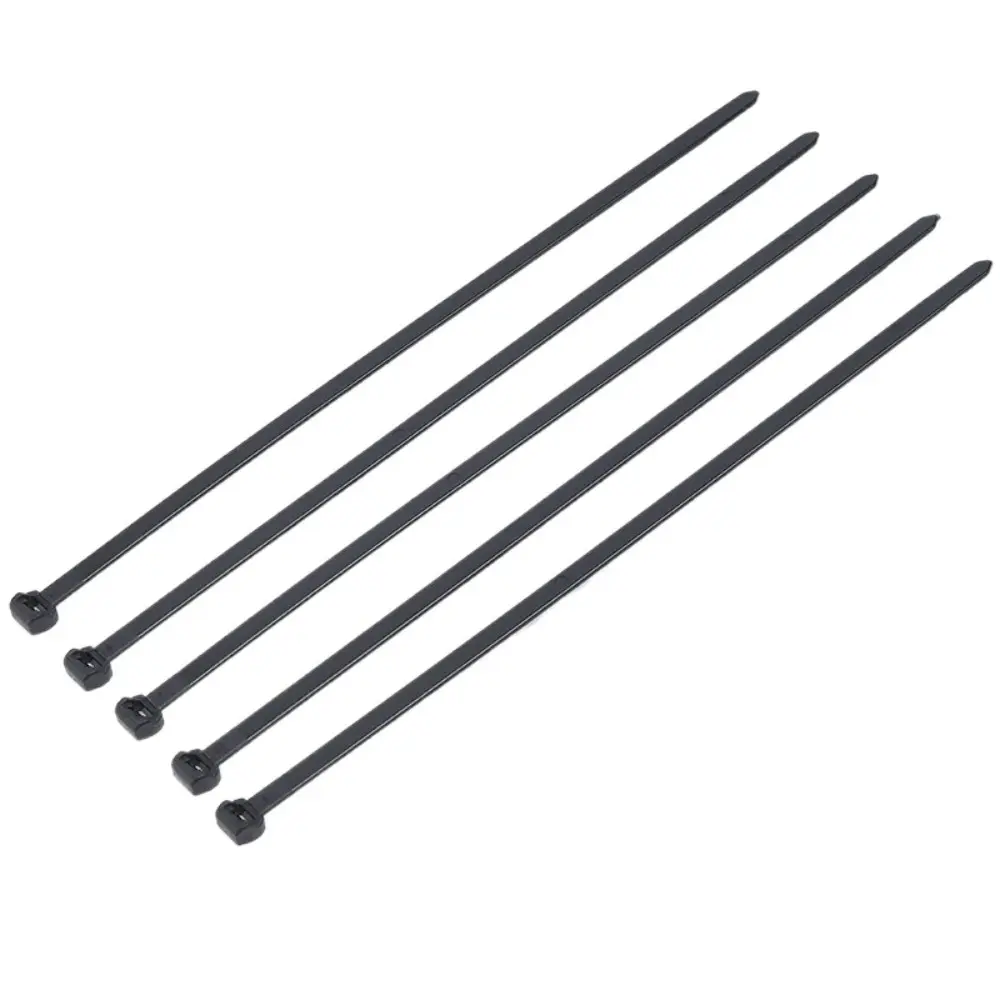 20/50/100Pcs Nylon Cable Tie Buckle Universal Practical Fastening Rings 200*4.8mm Reusable Tie Holder for Auto Corrugated Pipe