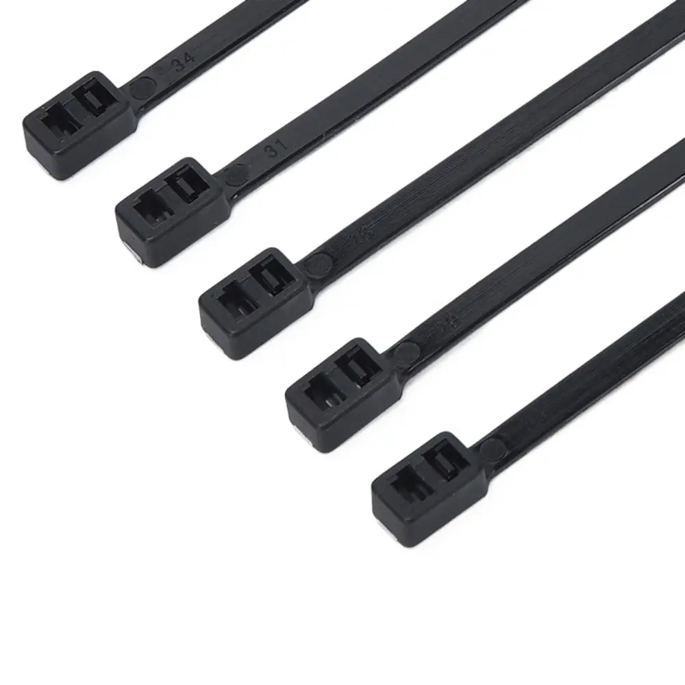 20/50/100Pcs Nylon Cable Tie Buckle Practical Universal Fastening Rings Double Headed Reusable Cable Ties Tool