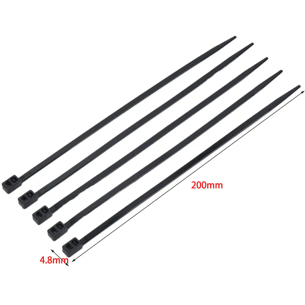 20/50/100Pcs Nylon Cable Tie Buckle Practical Universal Fastening Rings Double Headed Reusable Cable Ties Tool