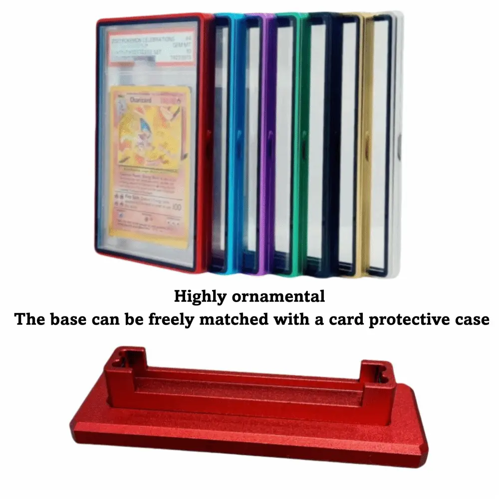 Aluminium Frame PSA/CGC Graded Cards Protector Transparent Double-sided Glass Card Protective Case Durable UV Protection
