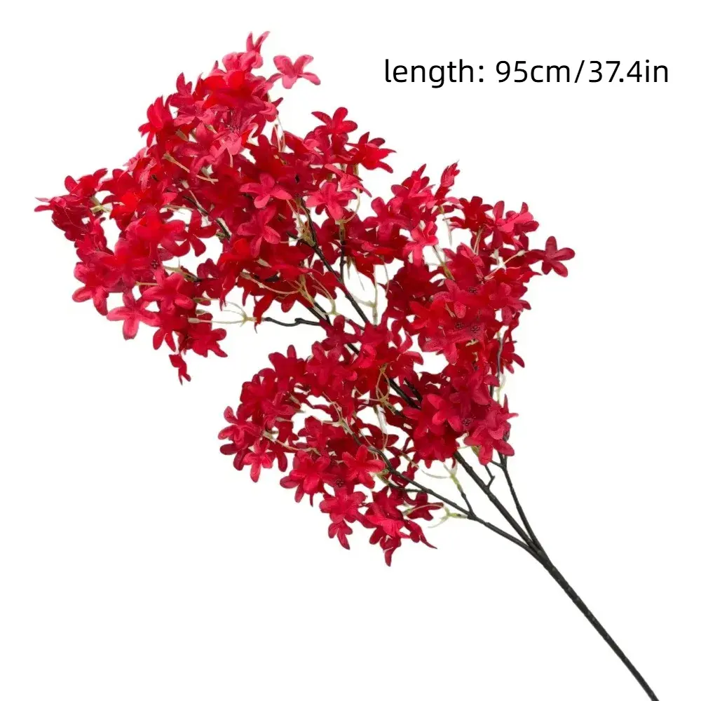 Real Touch 95cm Simulation Flower Long Stem DIY Lilac Flower Multi Color 3D Artificial Lilac Flower Home
