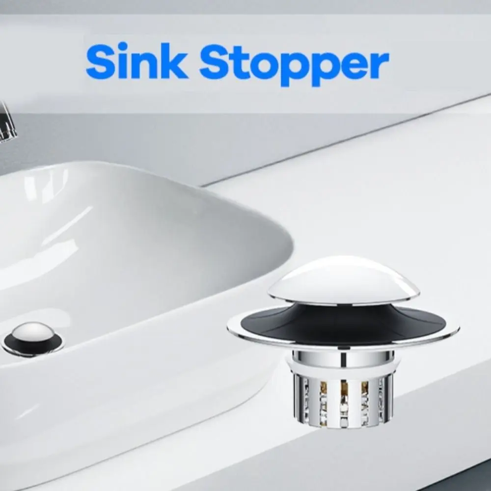 Anti-Odor Basin Drain Stopper Anti-clogging Deodorant Core Sink Strainer Insect-Proof Pop-Up Bounce Core Bathroom Kitchen