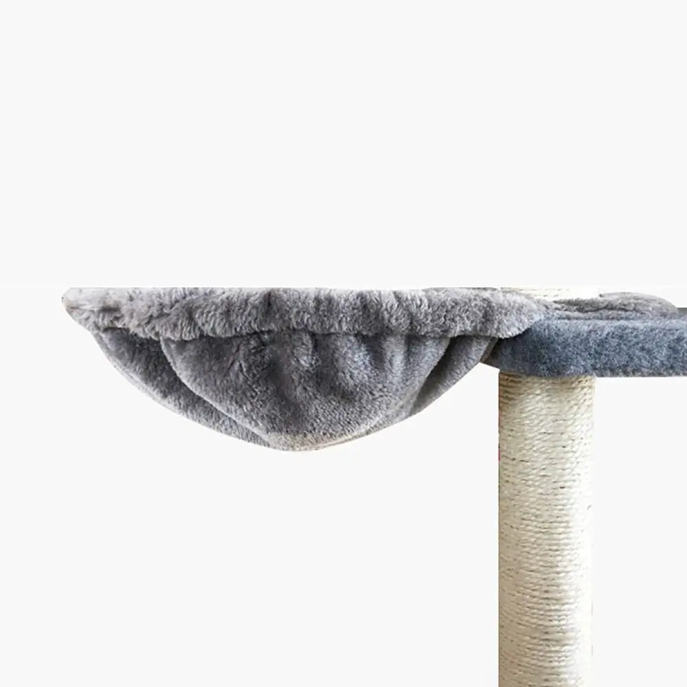 Space Saving Plush Cat Nest Spoon Shape Soft Cat Climbing Frame Accessories Comfortable Cat Hammock Cat