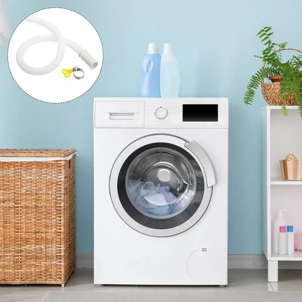 New Plastic Air Conditioner Drain Hose White Thickened Washing Machine Tube 1-5M Extension Pipe