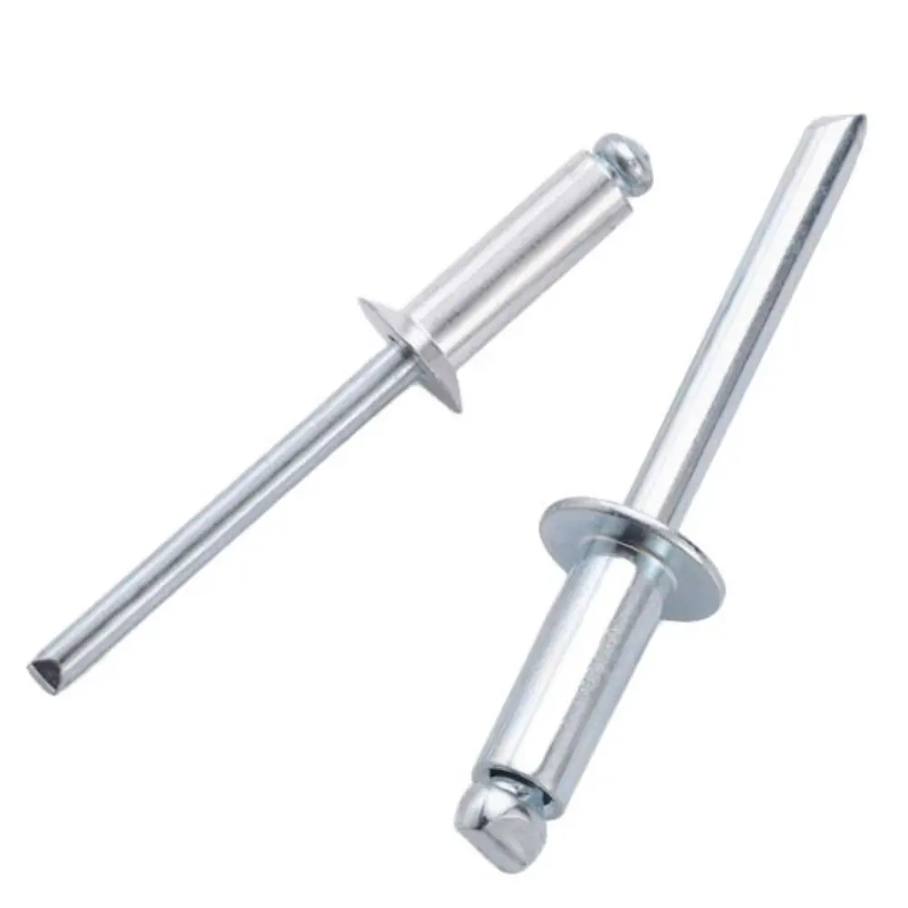 500Pcs/Set 304 Stainless Steel Mushroom Head Rivets Kit 14 Sizes Round Head Blind Rivets Black Durable Pop Rivets