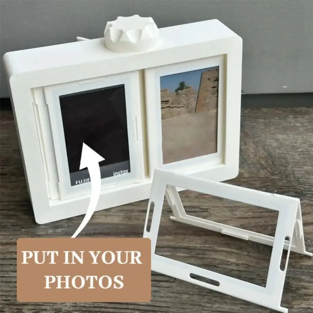 Transparent 3D Rotating Photocard Holder Protective Multi-purpose Rotating Photo Holder 12 Pockets Idol Card Collect Book