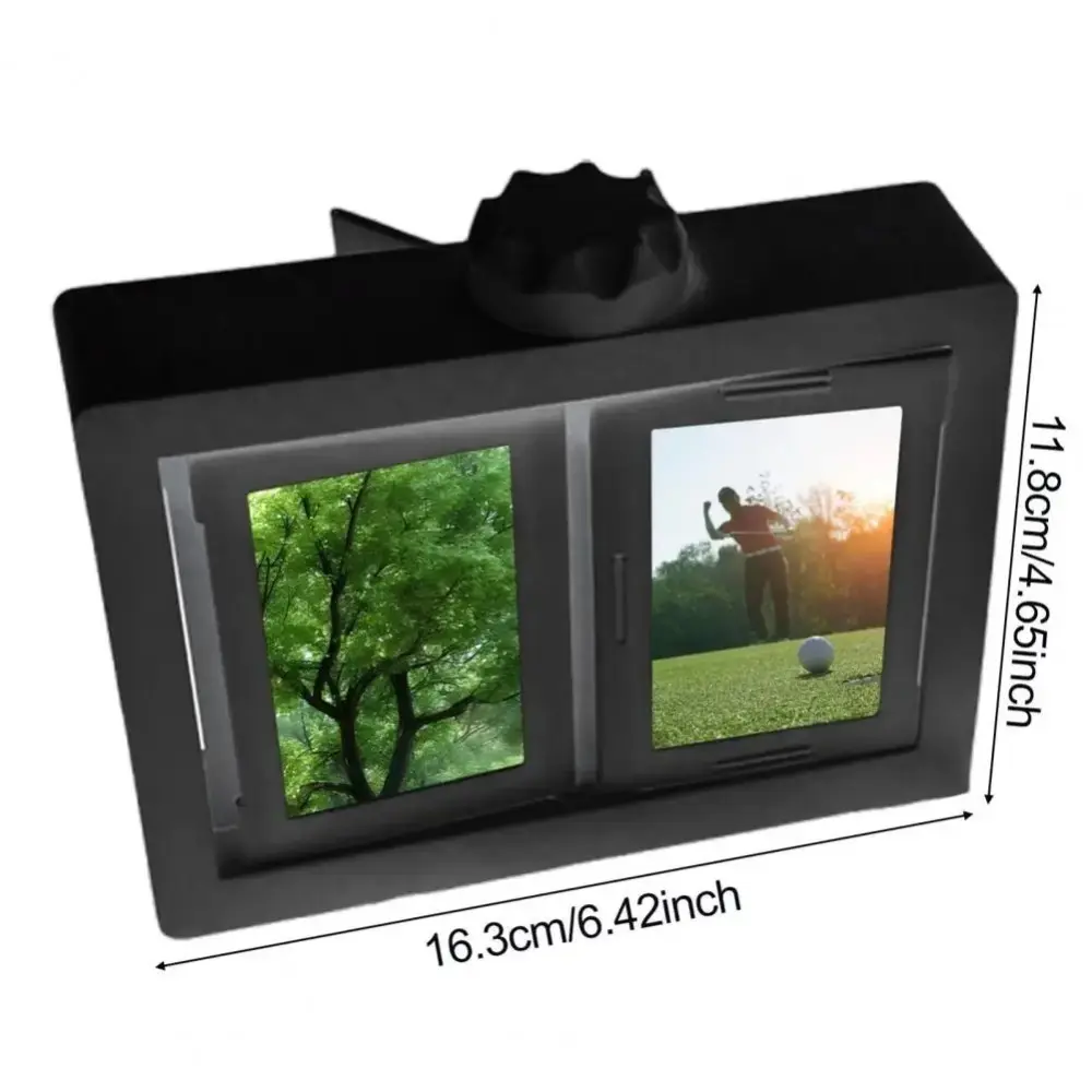 Transparent 3D Rotating Photocard Holder Protective Multi-purpose Rotating Photo Holder 12 Pockets Idol Card Collect Book