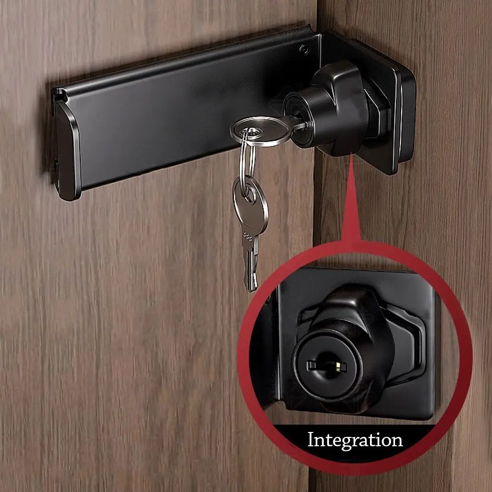 New Stainless Steel Door Clasp Lock 90 Degree Anti-theft Door Latch Burglar-proof Right Angle Padlock Hasp Household