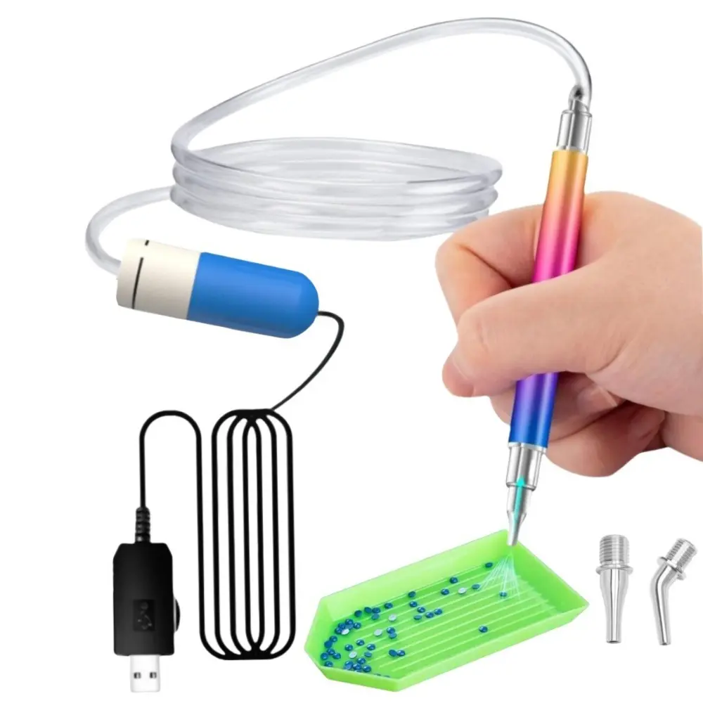 DIY Craft Vacuum Diamond Painting Pen Kits Long-lasting and Stable Beading Plates Electric Diamond Suction Tool USB Cable