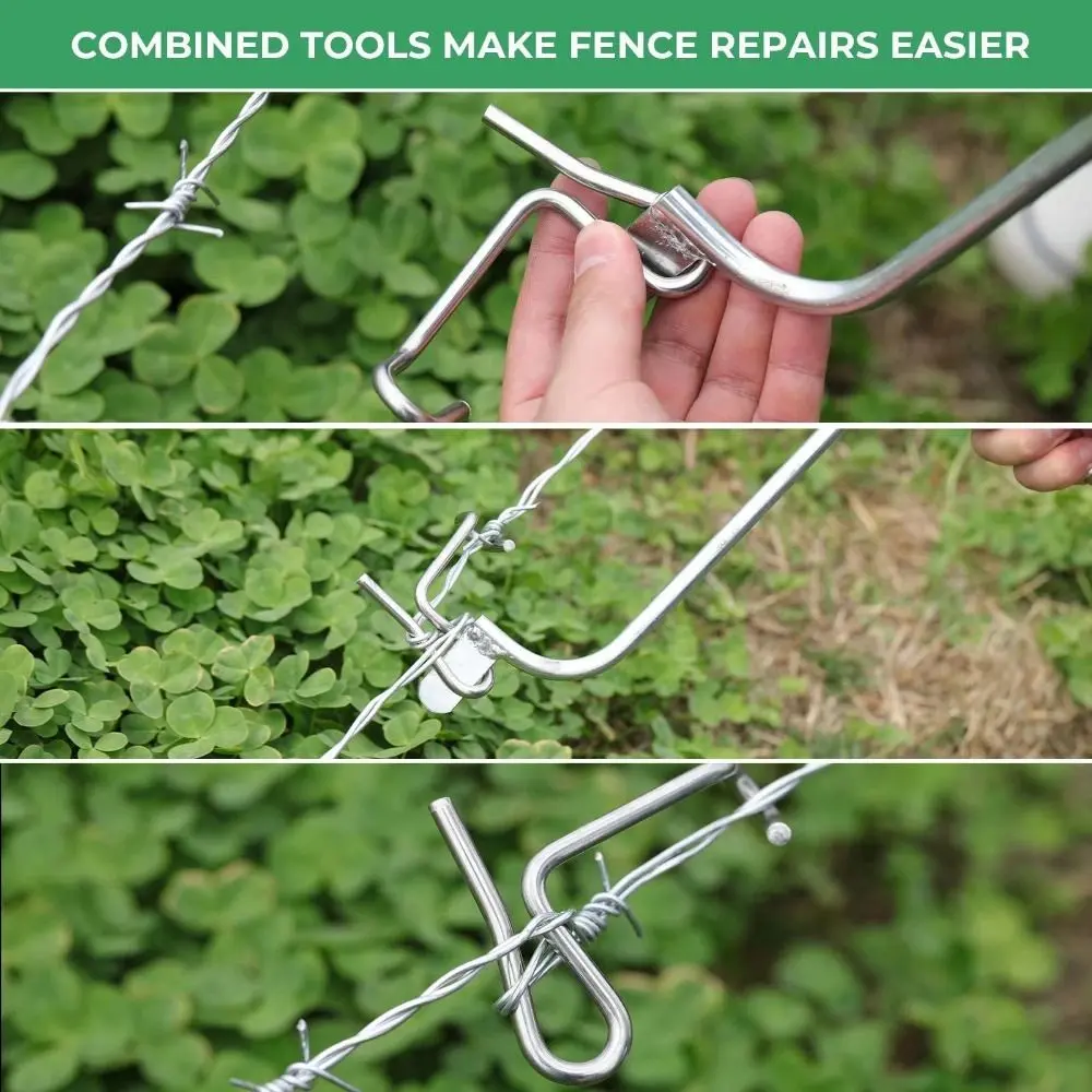 New Stainless Steel Wire Tightener Silver Heavy Duty Tighteners Handle Wire Tensioner Tool