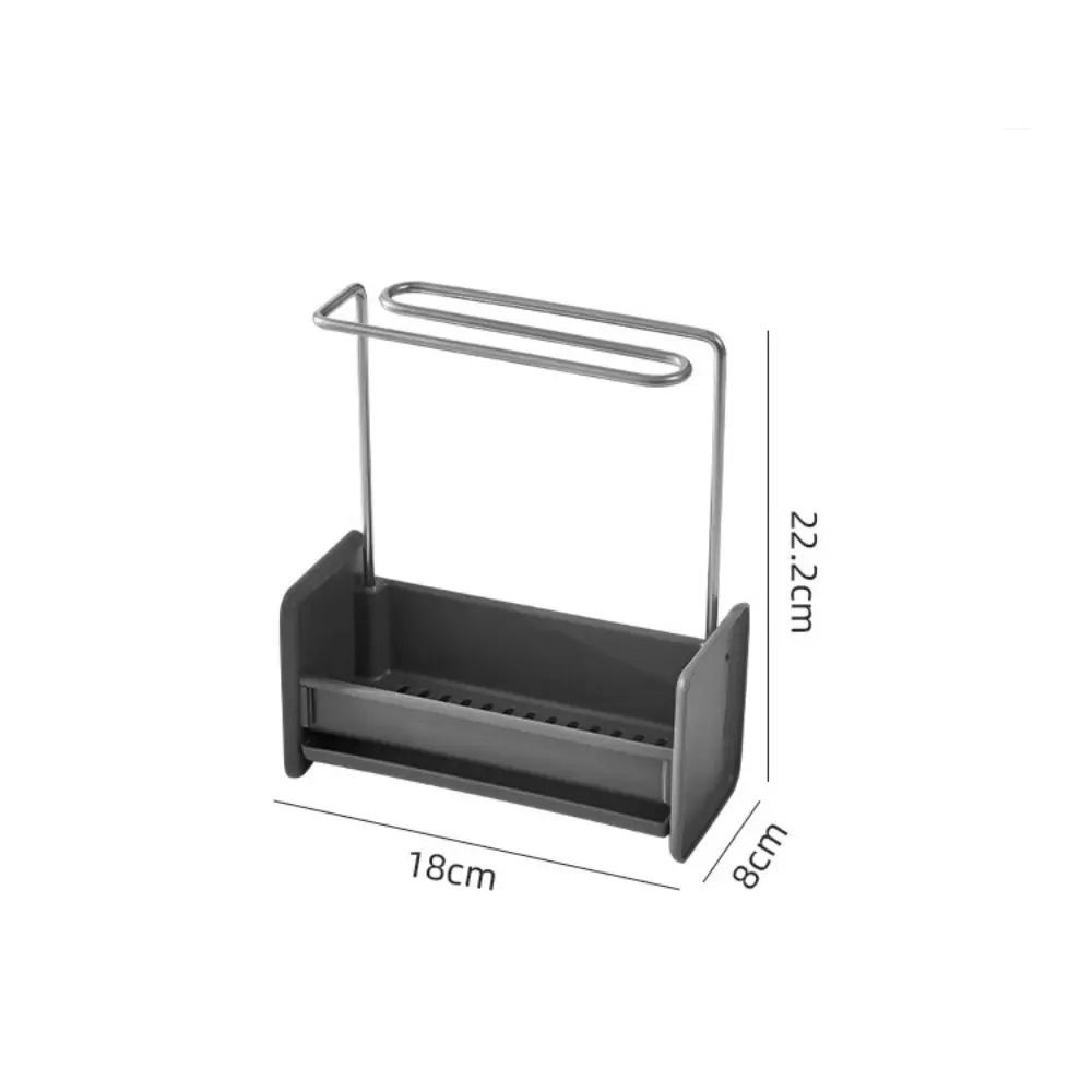 New Plastic Kitchen Sink Drain Rack Multipurpose Stable Sink Shelf Durable Dishcloth Towel Rack Kitchen