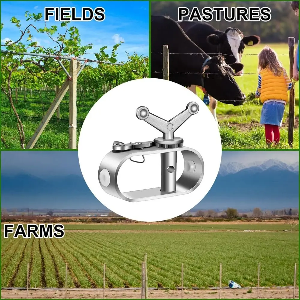New Heavy Duty Wire Tightener Silver Galvanised Cable Tensioner Electric Fence Tightener Farm