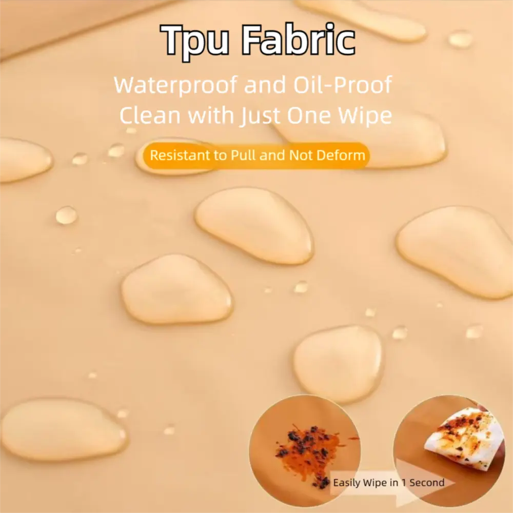 TPU Cooking Apron Oil Dirt Resistant Waterproof Gardening Aprons Large Pockets Adjustable Strap Coffee Overalls Kitchen Supplies