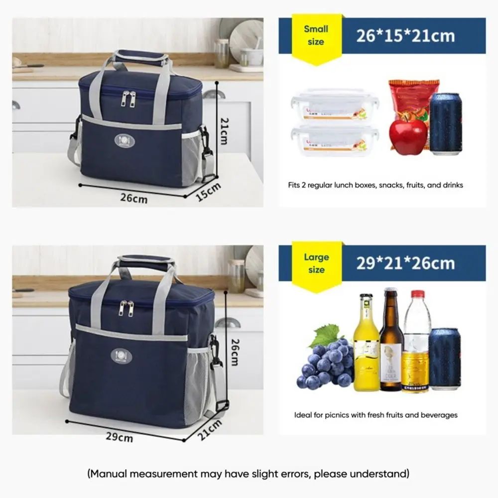 Thermal Portable Insulation Bag Leakproof Large Capacity Waterproof Picnic Box Multi-compartment Foldable