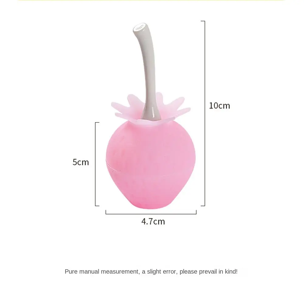 New Silicone Popsicle Mold DIY Strawberry Shape Lollipop Ice Maker Reusable Ice Molds for Egg Bites