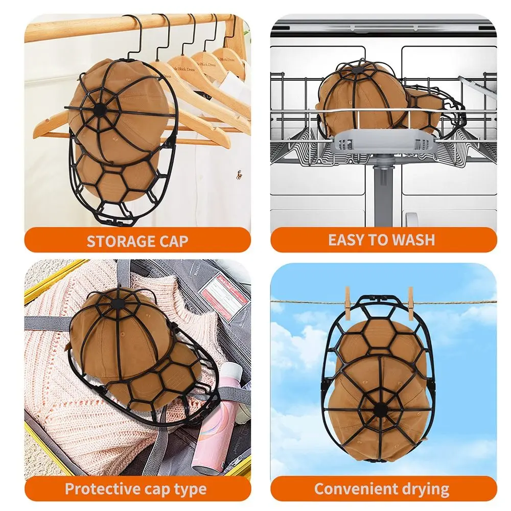 Protector Holder Baseball Cap Washing Cage Dishwasher Baseball Hat Washer Washing Hat Rack Baseball Cap Cleaning