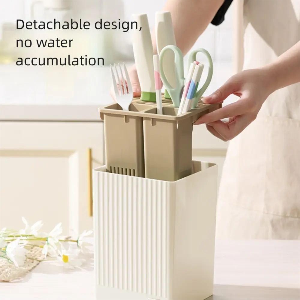 Household Chopstick Holder Multifunctional Countertop Chopstick Storage Rack Integrated Integrated Drain Rack Household Storage