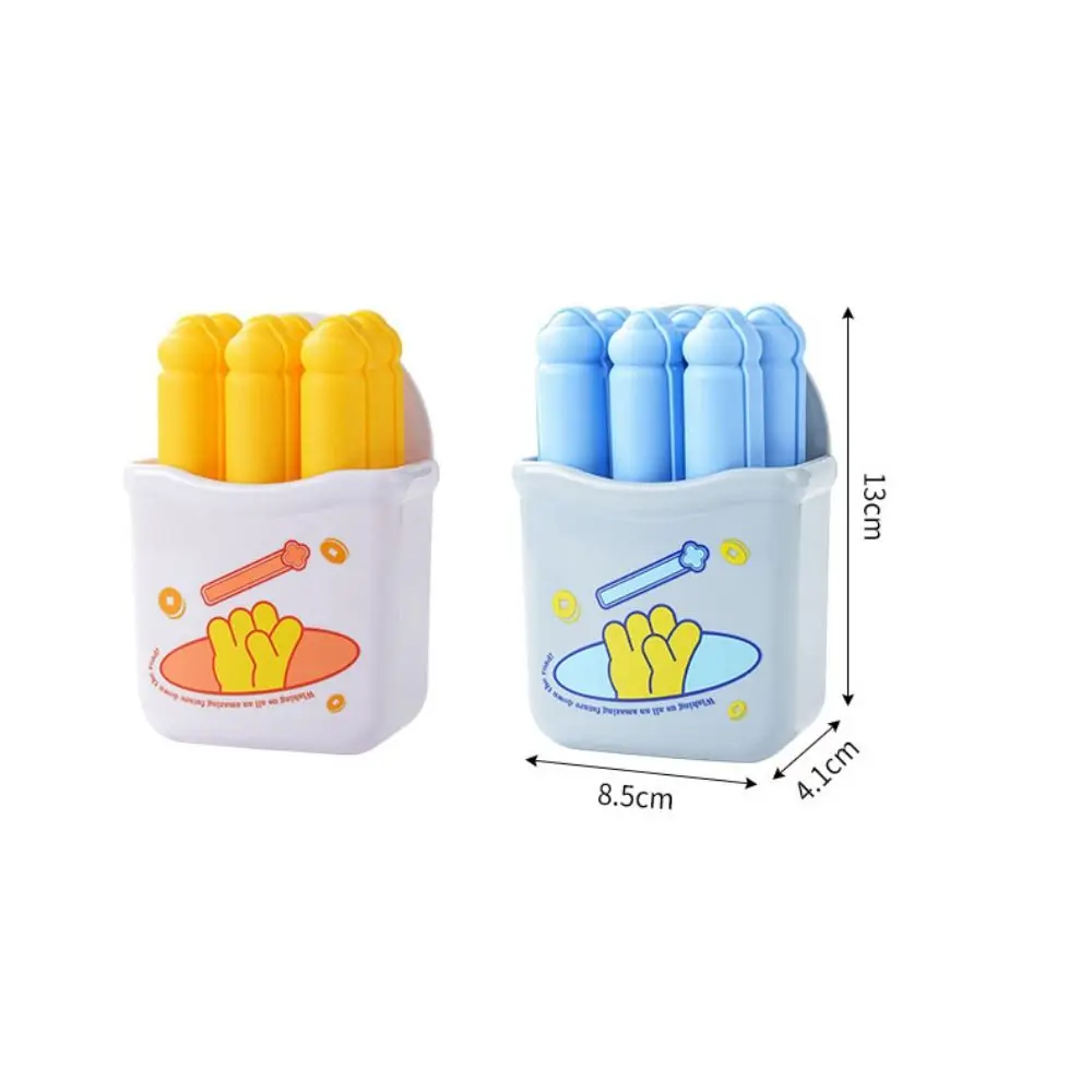 Creative Magnetic French Fries Ice Cube Tray 6 Grid Food-Grade Popsicle Box Reusable Easy Release Ice Cube Molds Summer Gadgets