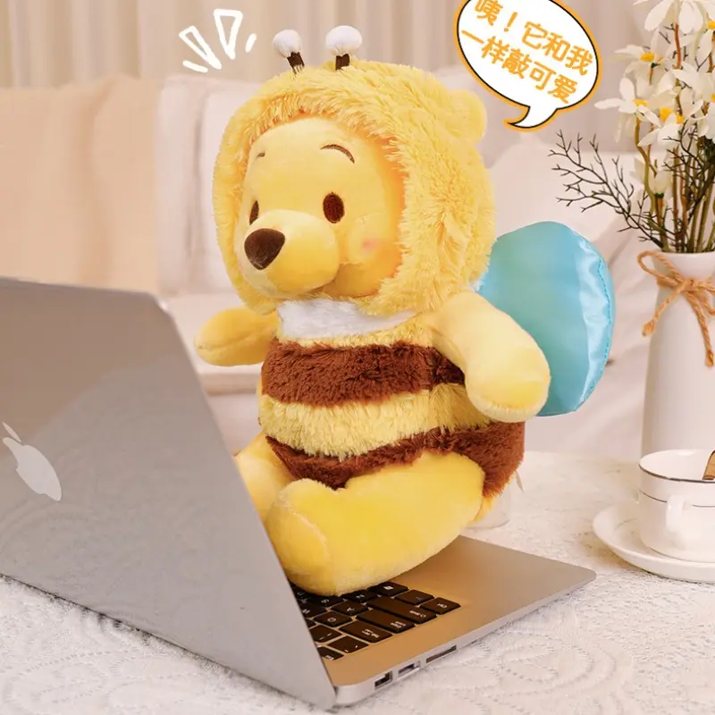 Disney Winnie The Pooh Bee 50cm Plush Toys Winnie The Pooh Cosplay Bee Stuffed Doll Cute Pupu Winnie Bear Doll Plush Doll Gifts
