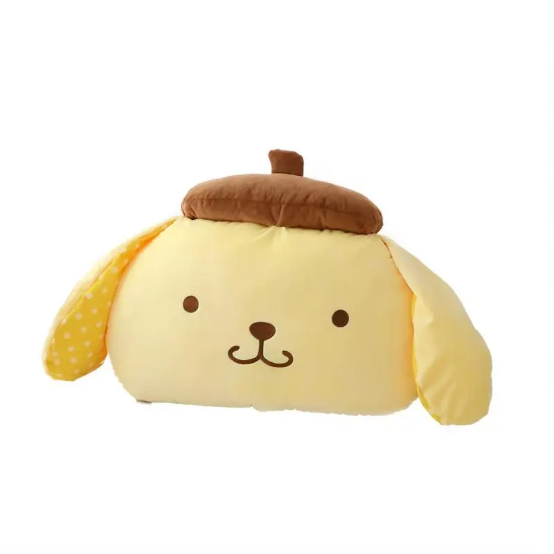 Sanrio Pom Pom Purin Plush Toy Car Pillow Seat Belt Cover Back Cushion For Car Seat Throw Pillow Blanket Sofa Bed Xmas Girl Gift