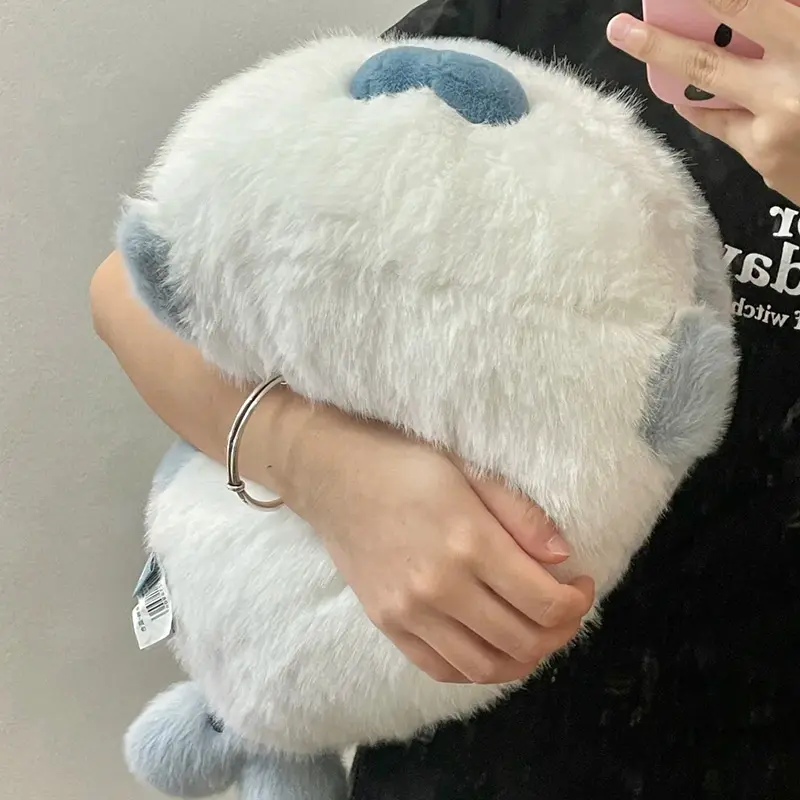 40CM Cute Seal Plush Pillow Lifelike Simulation Stuffed Sea Otter Soft Doll Animal Toy Kawaii Cartoon Blue Brown Otter Kid Gift