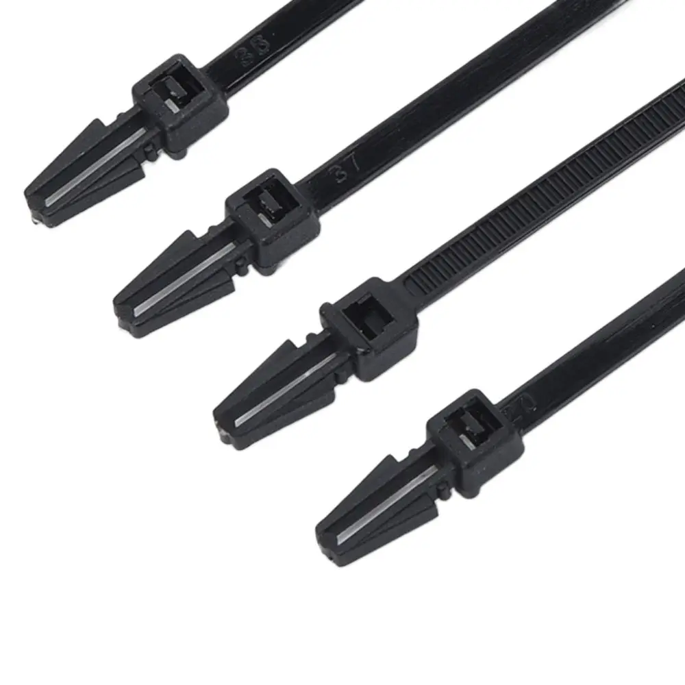 20/50100Pcs Nylon Cable Tie Buckle Practical Wedge-shaped Head Fastening Rings Universal Reusable Heavy Duty Nylon Zip Ties