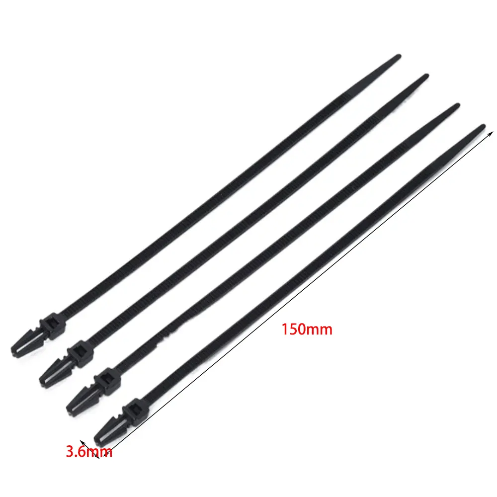 20/50100Pcs Nylon Cable Tie Buckle Practical Wedge-shaped Head Fastening Rings Universal Reusable Heavy Duty Nylon Zip Ties