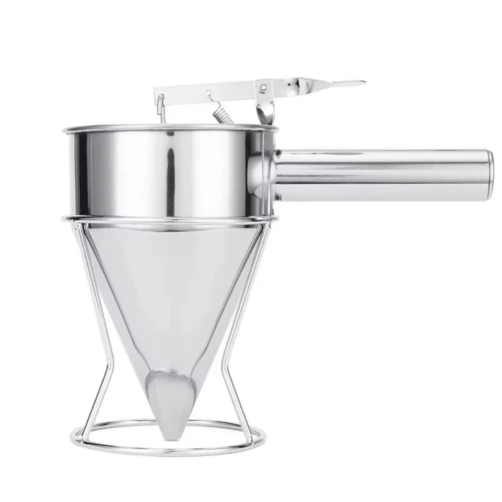 New Stainless Steel Funnel Dispenser Baking Cooking Tool Takoyaki Batter Baker with Rack Kitchen Accessories Kitchen