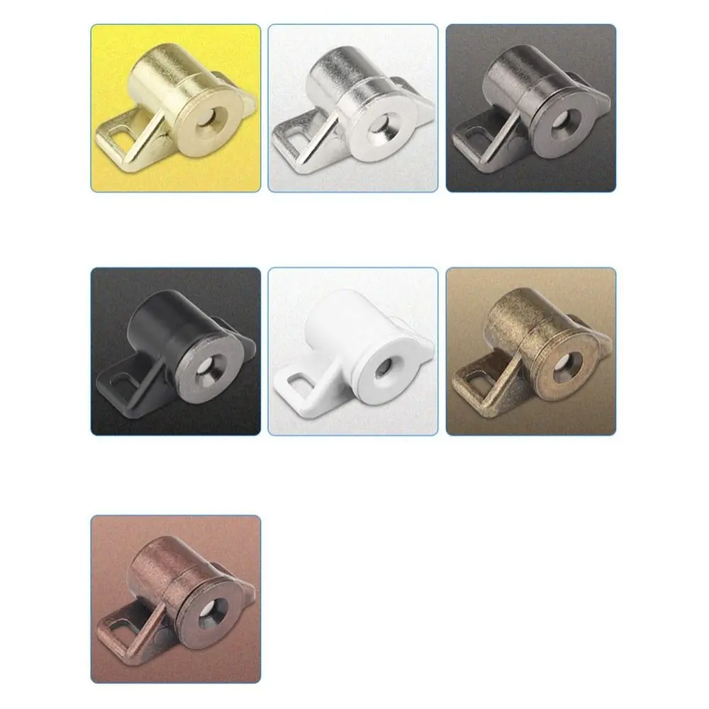 New Easy to Install Magnetic Door Stopper Zinc Alloy Thicken Wardrobe Stopper No Punching Latch Cabinet Catches Cupboard