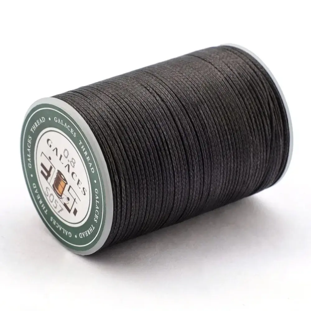 Sewing Accessories Flat Waxed Thread Polyester String 0.8mm 90m Leather Wax Stitching Thread Repair String Arts Craft Waxed Wire