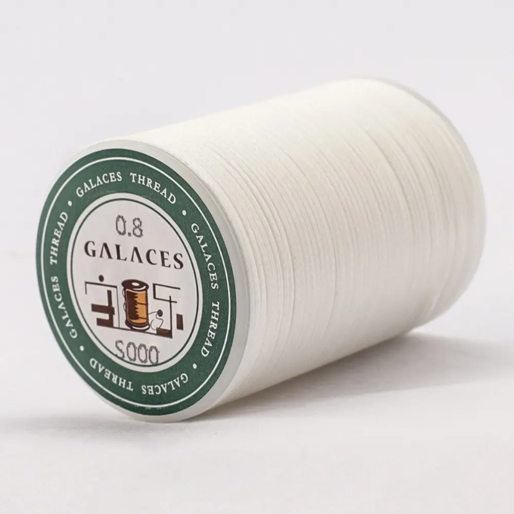 Sewing Accessories Flat Waxed Thread Polyester String 0.8mm 90m Leather Wax Stitching Thread Repair String Arts Craft Waxed Wire