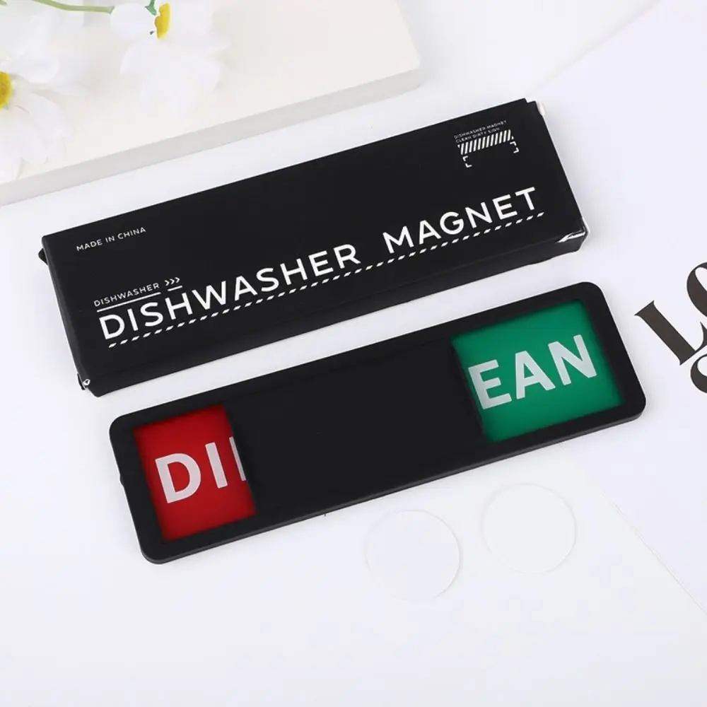 Acrylic Dishwasher Cleaning Sign Slide Shutter Design Easy To Read Room Cleaning Tips Clean Dirty Sign Home Decoration