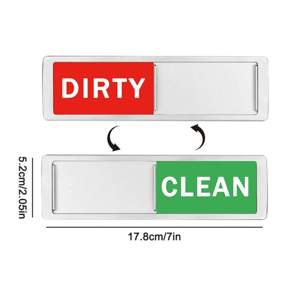 Acrylic Dishwasher Cleaning Sign Slide Shutter Design Easy To Read Room Cleaning Tips Clean Dirty Sign Home Decoration
