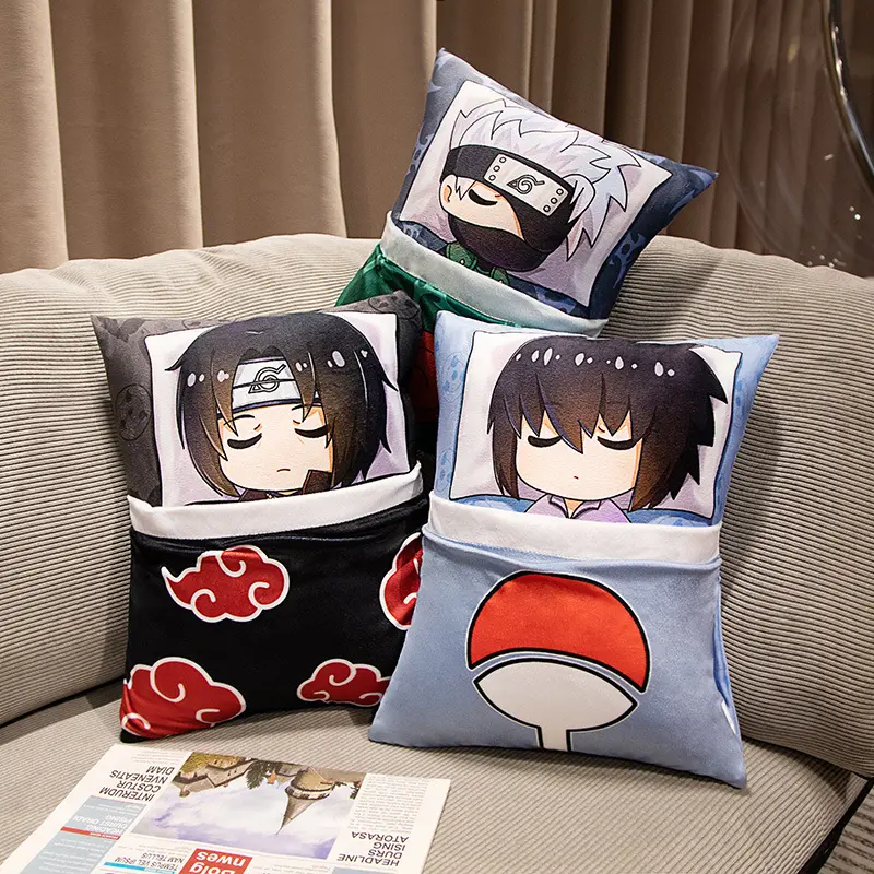 Kakashi Naruto plush Doll Toy Q Version Cartoon Cute Naruto Anime Soft Pillow Can Be Lifted Sofa Bed by The Doll Peripheral