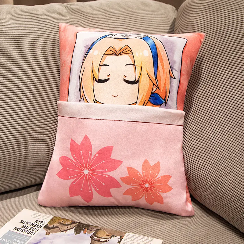 Kakashi Naruto plush Doll Toy Q Version Cartoon Cute Naruto Anime Soft Pillow Can Be Lifted Sofa Bed by The Doll Peripheral