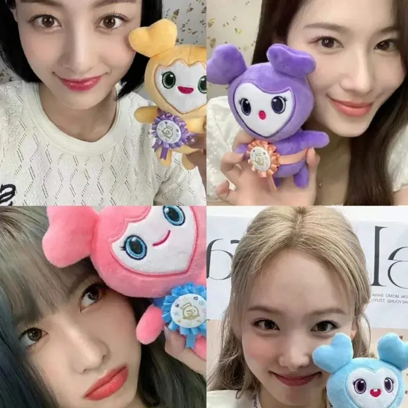 Korean Super Star Twice Momo Plush Toys Kpop Keychain Stuffed Toys Character Nayeon Sana Jungyeon Lovely Doll For Fan Small Gift