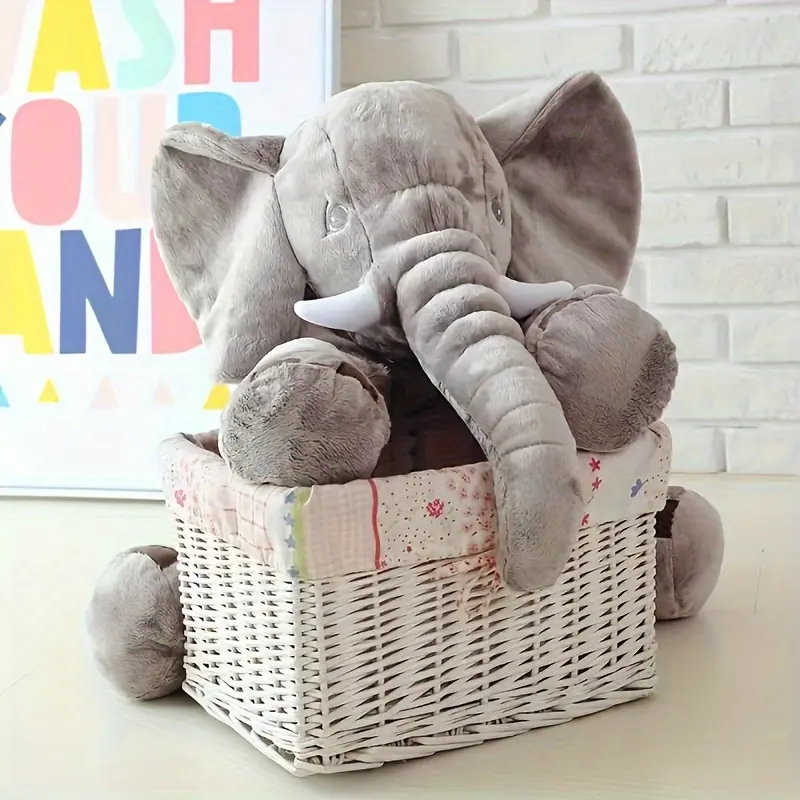 40cm Soft Elephant Plush Toys Cute Elephant Baby Sleeping Pillow Stuffed Animals Best Gifts For Kids Birthday Room Decoration