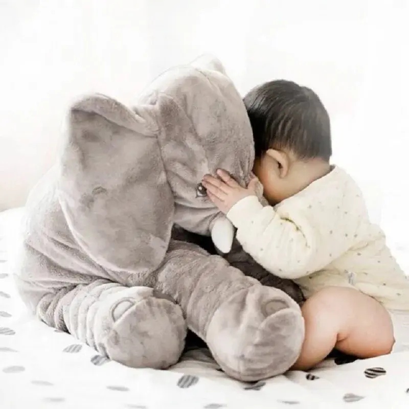 40cm Soft Elephant Plush Toys Cute Elephant Baby Sleeping Pillow Stuffed Animals Best Gifts For Kids Birthday Room Decoration