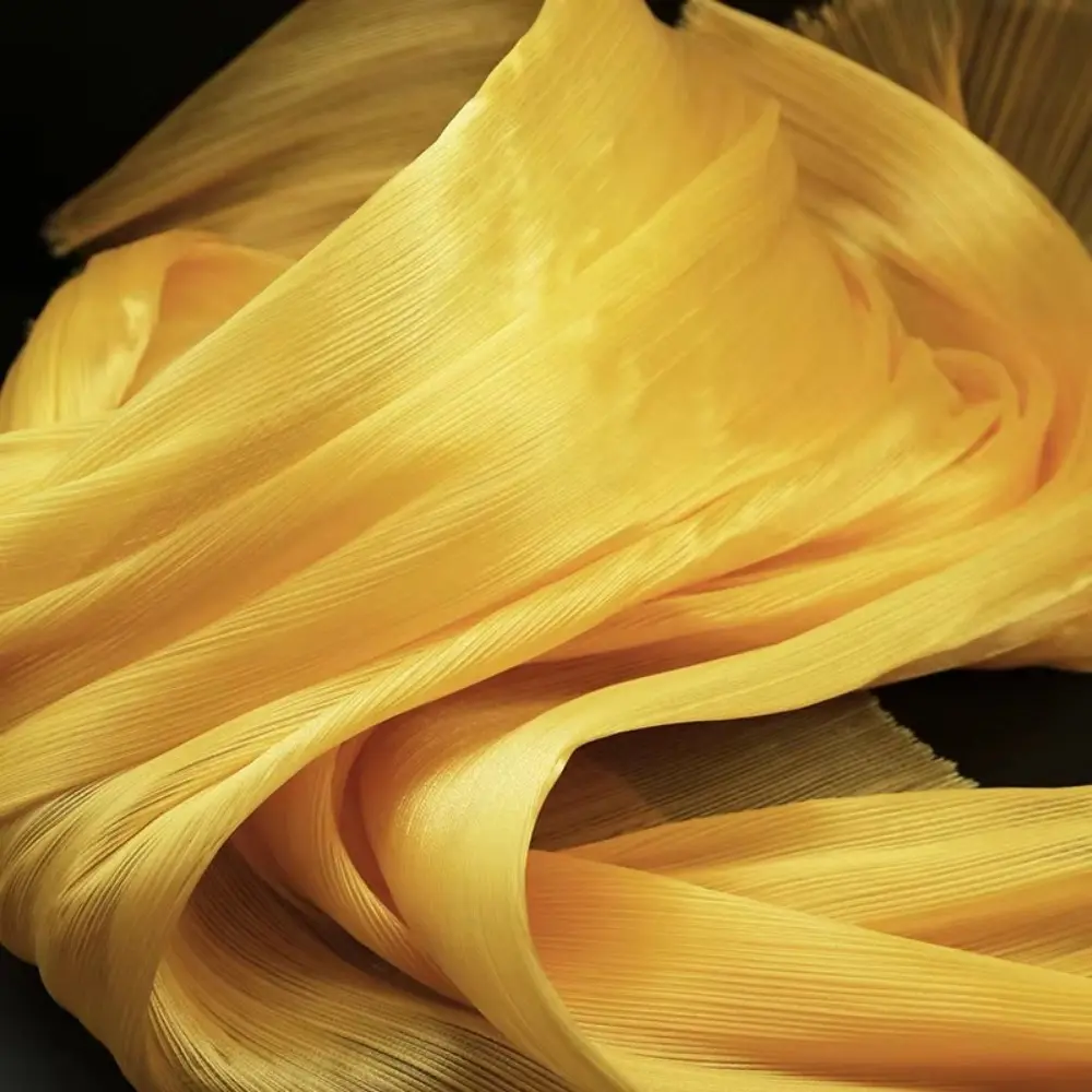 Bright Organza Fabric DIY Stiff Shape Pleated Mesh Fabrics Polyester Material Wrinkled Texture Fabric Background Floral Design