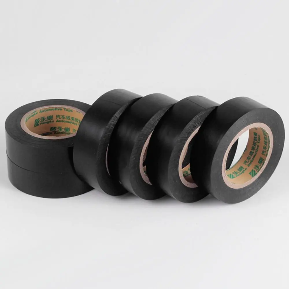 New Black Electrical Tape Waterproof PVC Electrical Insulation Tape Self-adhesive Flame Retardant Tape