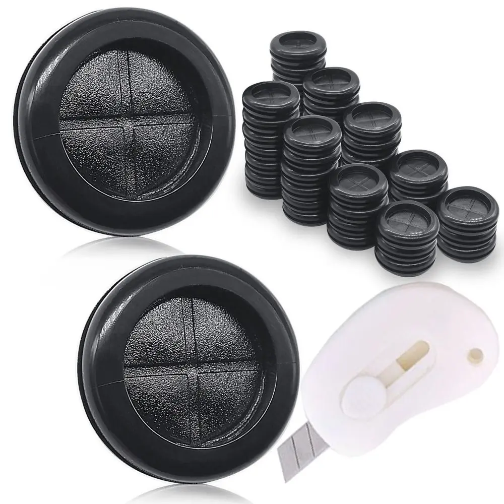 Tower Closed Rubber Grommet Round Easy To Use Firewall Solid Closed Hole Plug Kit Double Sided Rubber Hole Plugs