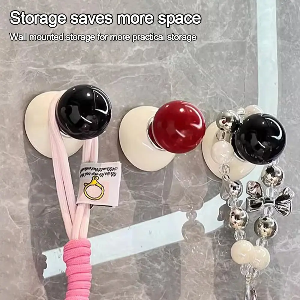 Punch-Free Dopamine Adhesive Hooks Heavy Duty Home Storage Accessories Bathroom Adhesive Wall Hook Wall Mount